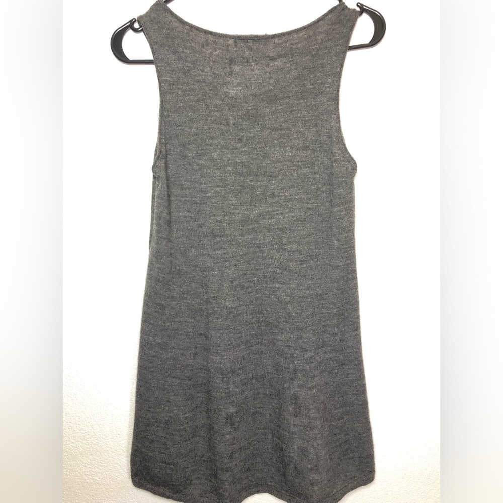 Eileen Fisher Royal Alpaca Gray Sleeveless Knit Tank - Picture 2 of 8